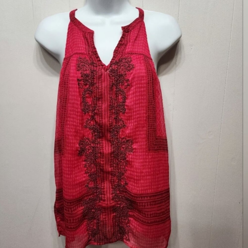 Halter Top Small Sleeveless Boho Pink